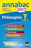 Annabac Philosophie T L ES S 2017