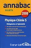 Annabac sujets Physique-Chimie S