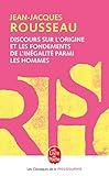 Discours sur l'originalité et les fondements de l'inégalité parmi les hommes