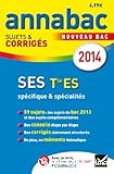 Annabac sujets et corrigés 2014 Sciences économiques et sociales Tle ES