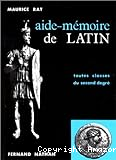 Aide mémoire de latin