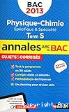 Annales du Bac 2013 - Physique- Chimie Term S spécifique et spécialité